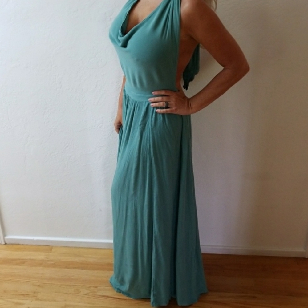 Free People Halter backless Maxi Dress - Picture 2 of 6